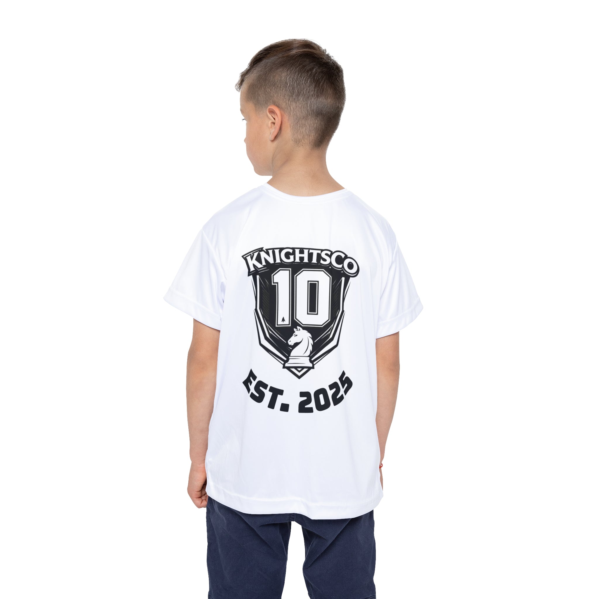 Kids Sports Jersey — KnightsCo 10 Team Shirt, EST. 2025 Athletic Tee