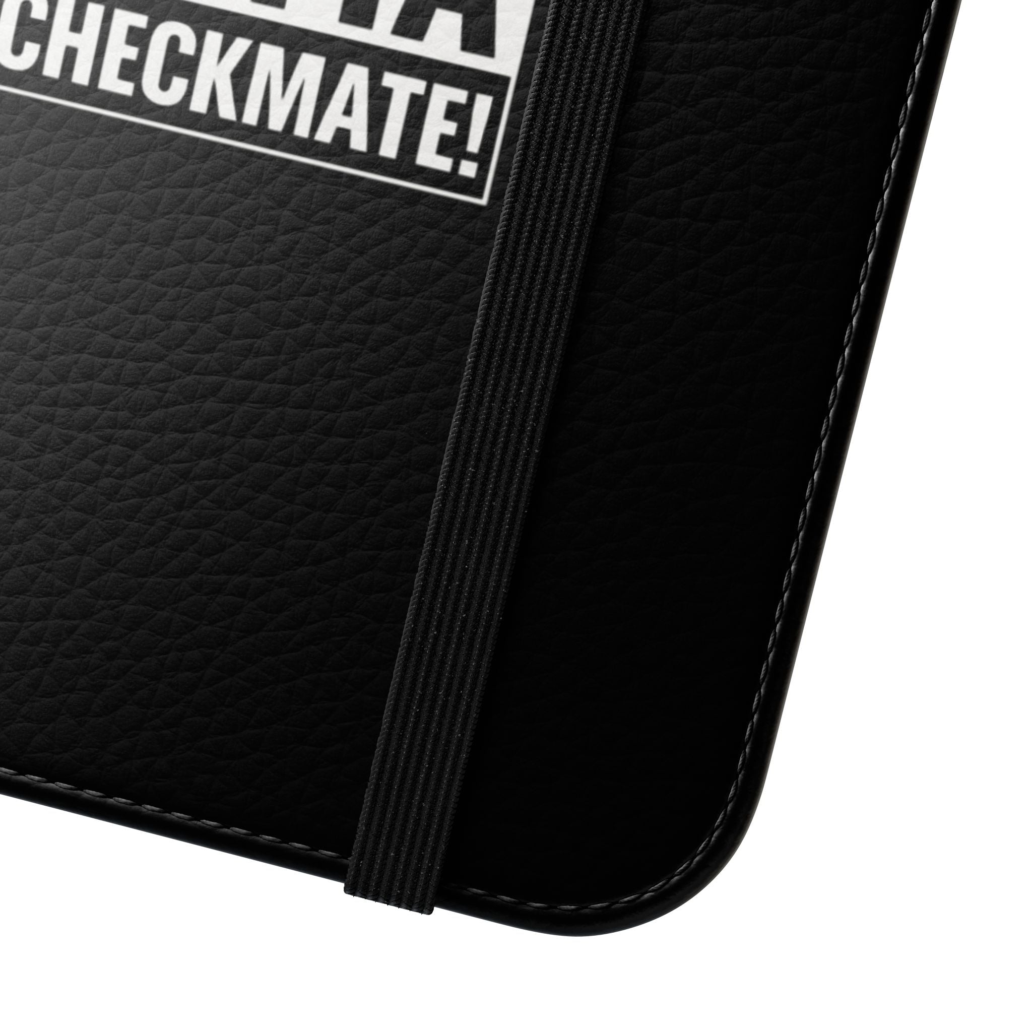 Chess Knight Flip Phone Case — "Straight Outta Checkmate" Wallet Cover